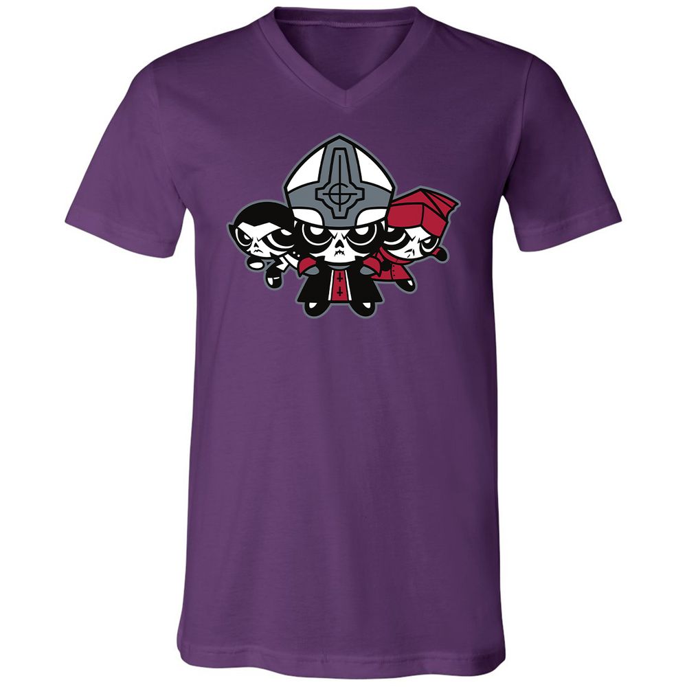 Unisex V-Neck T-Shirt - A5WJEP5Z - Team Purple - 2