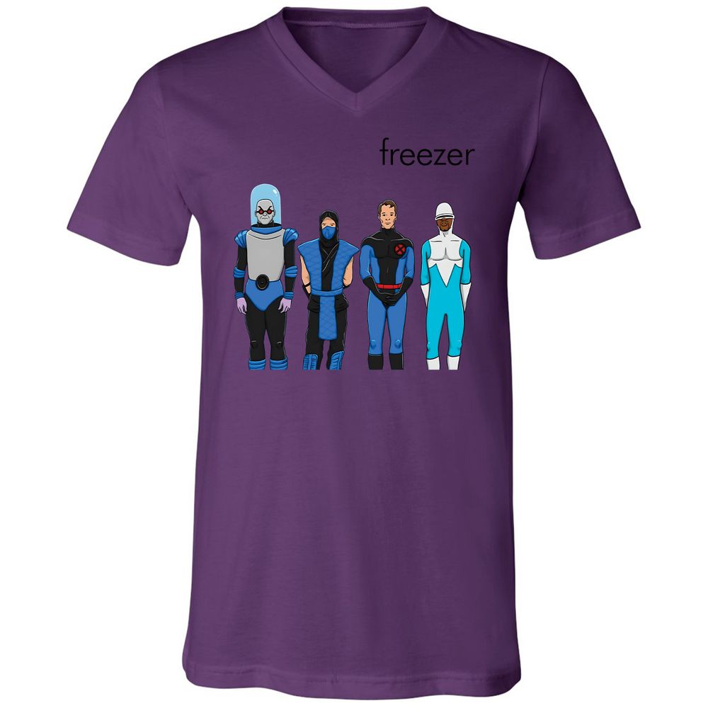 Unisex V-Neck T-Shirt - V25R899L - Team Purple - 2