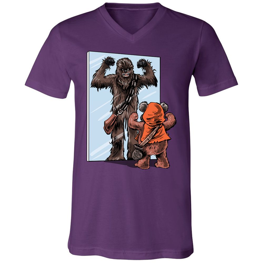 Unisex V-Neck T-Shirt - BF7ZJ424 - Team Purple - 2