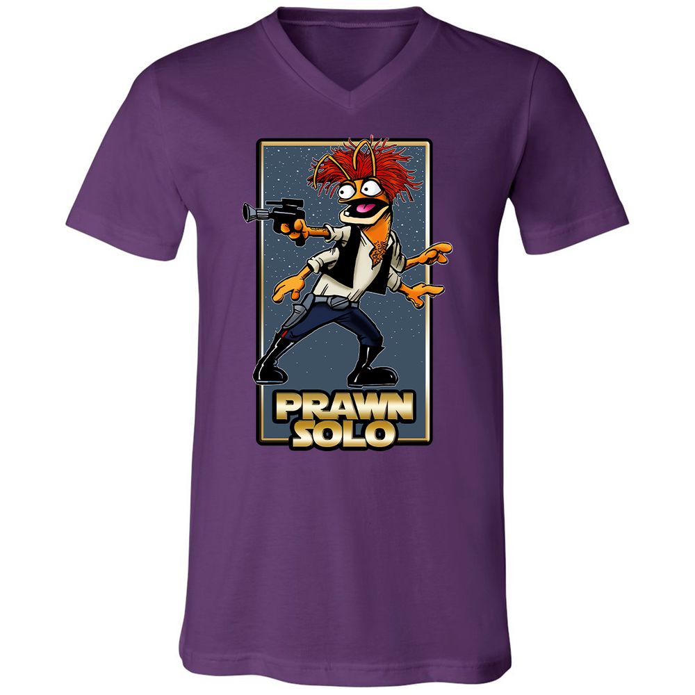 Unisex V-Neck T-Shirt - 7BXX676G - Team Purple - 2