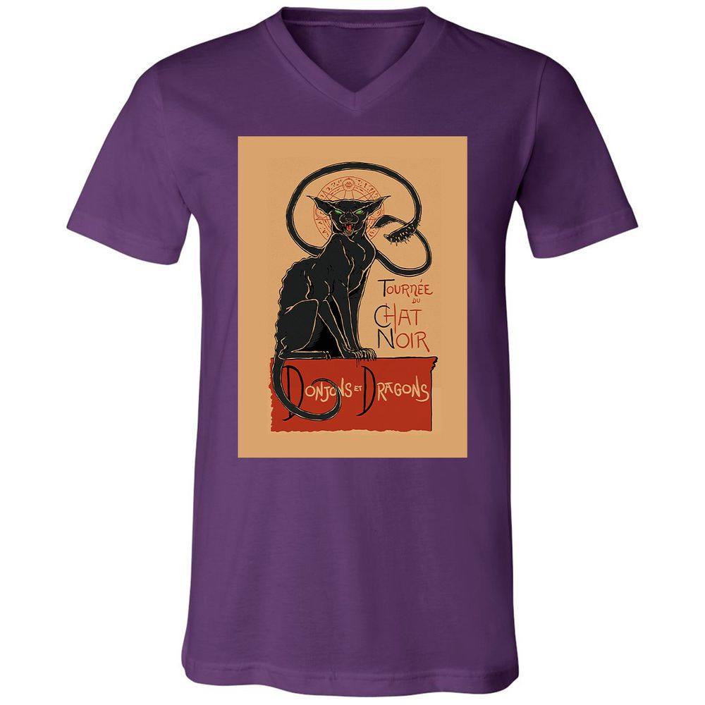 Unisex V-Neck T-Shirt - TVKTD76Q - Team Purple - 2