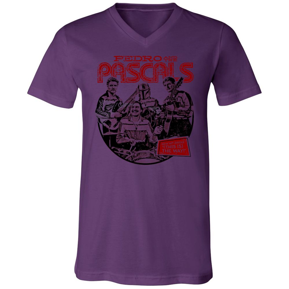 Unisex V-Neck T-Shirt - EWF1U8BL - Team Purple - 2