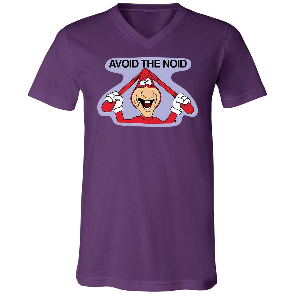Unisex V-Neck T-Shirt - X6ZQWS5R - Team Purple - 2