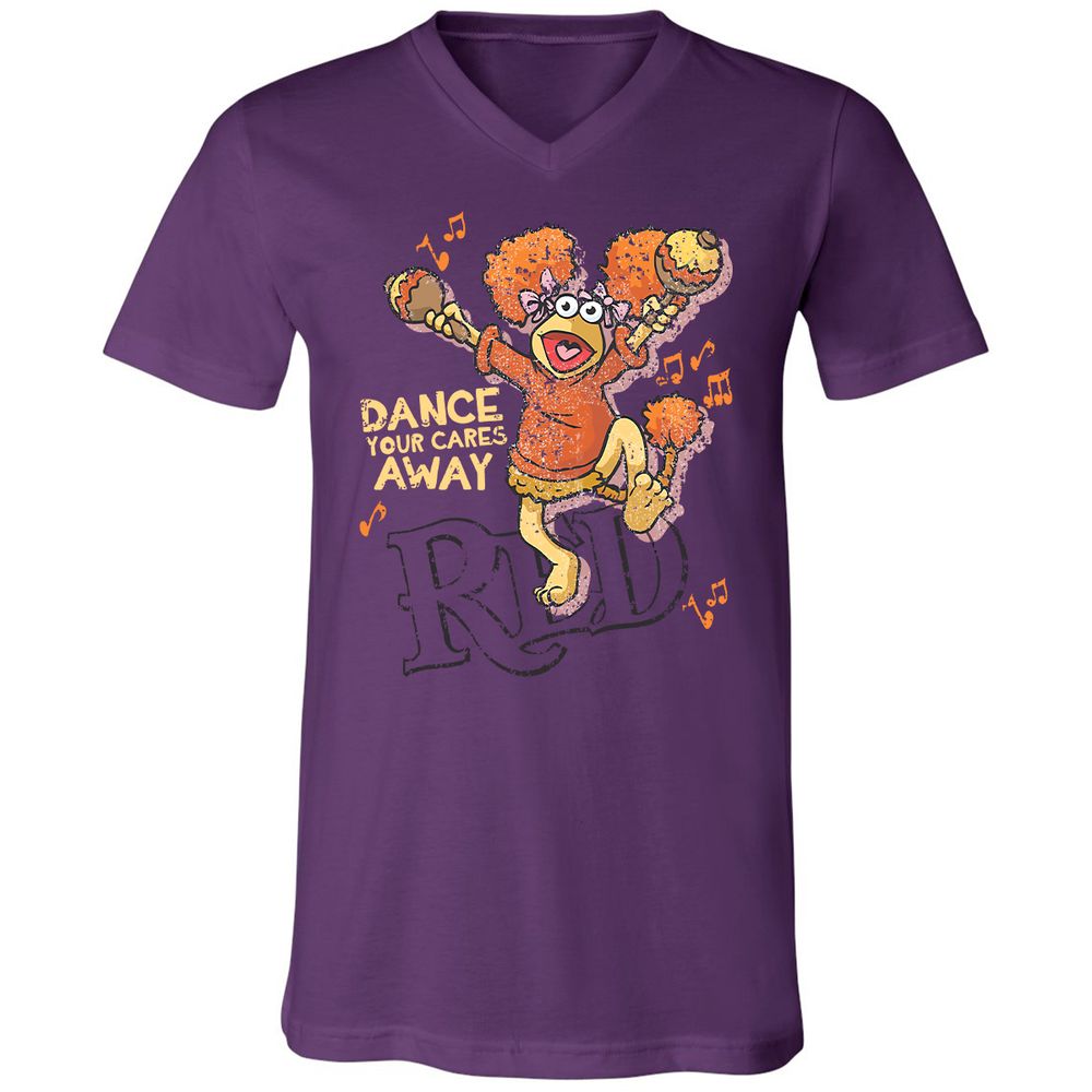 Unisex V-Neck T-Shirt - TD1P91WM - Team Purple - 2