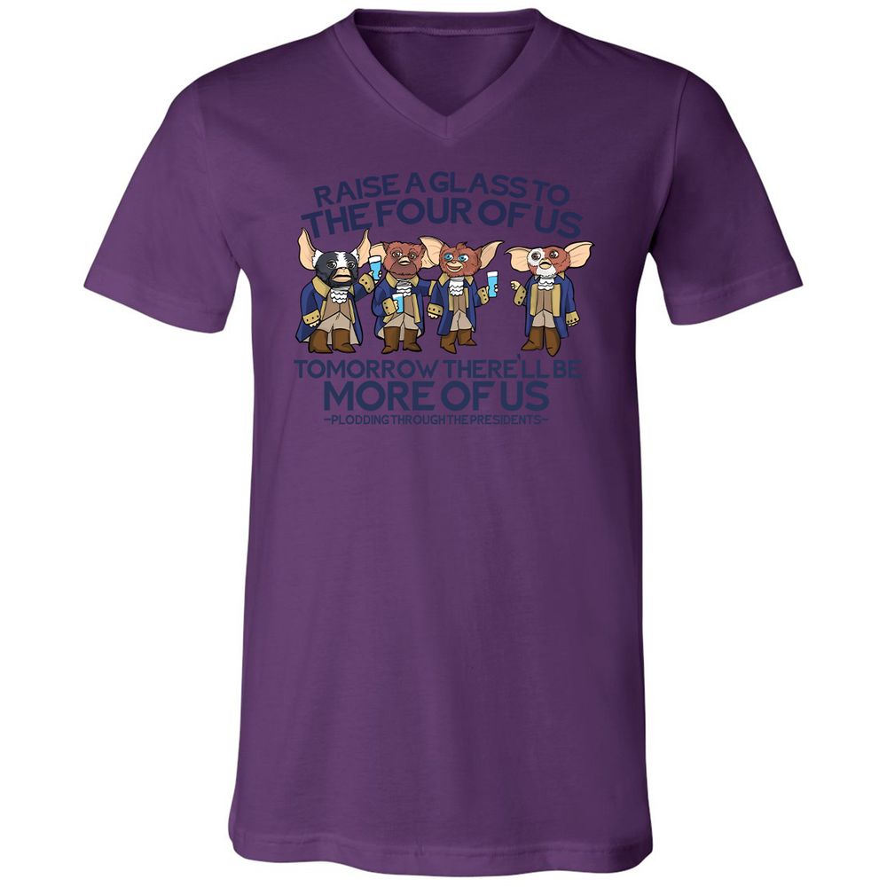 Unisex V-Neck T-Shirt - RBMQ4WXB - Team Purple - 2