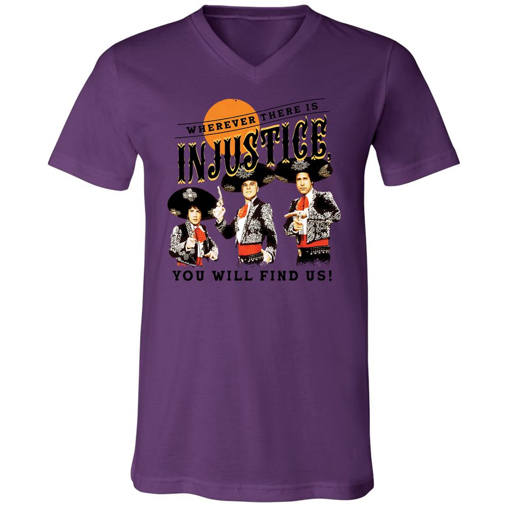 Unisex V-Neck T-Shirt - M5WU67V7 - Team Purple - 2