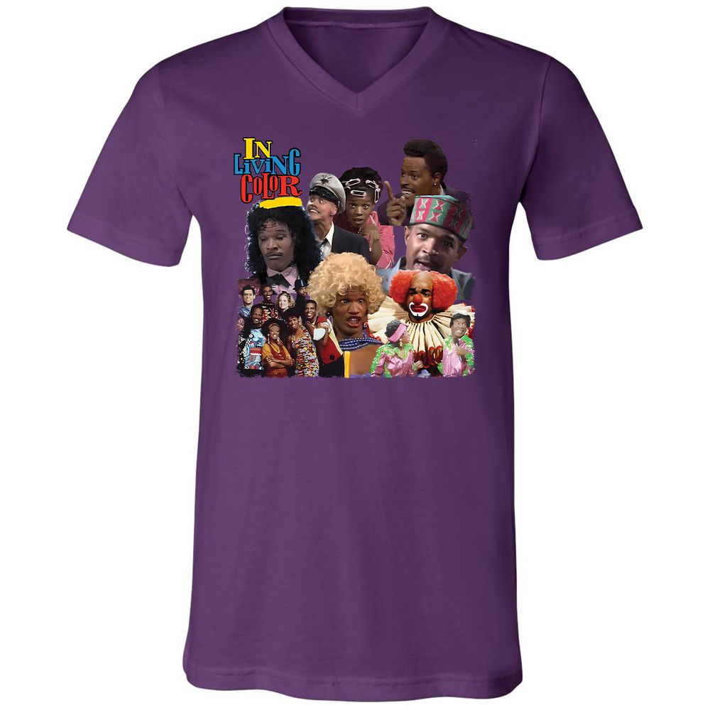 Unisex V-Neck T-Shirt - EUEP11XE - Team Purple - 2