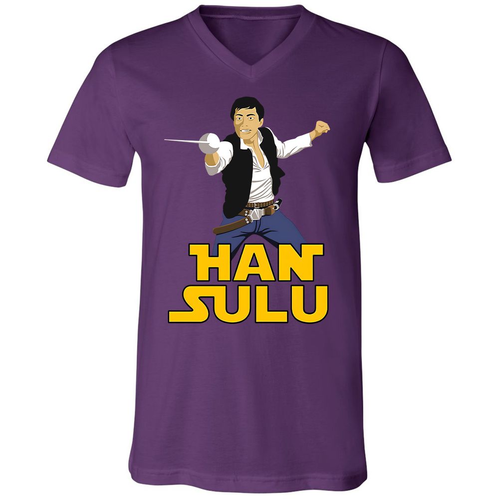 Unisex V-Neck T-Shirt - RSD75WNW - Team Purple - 2