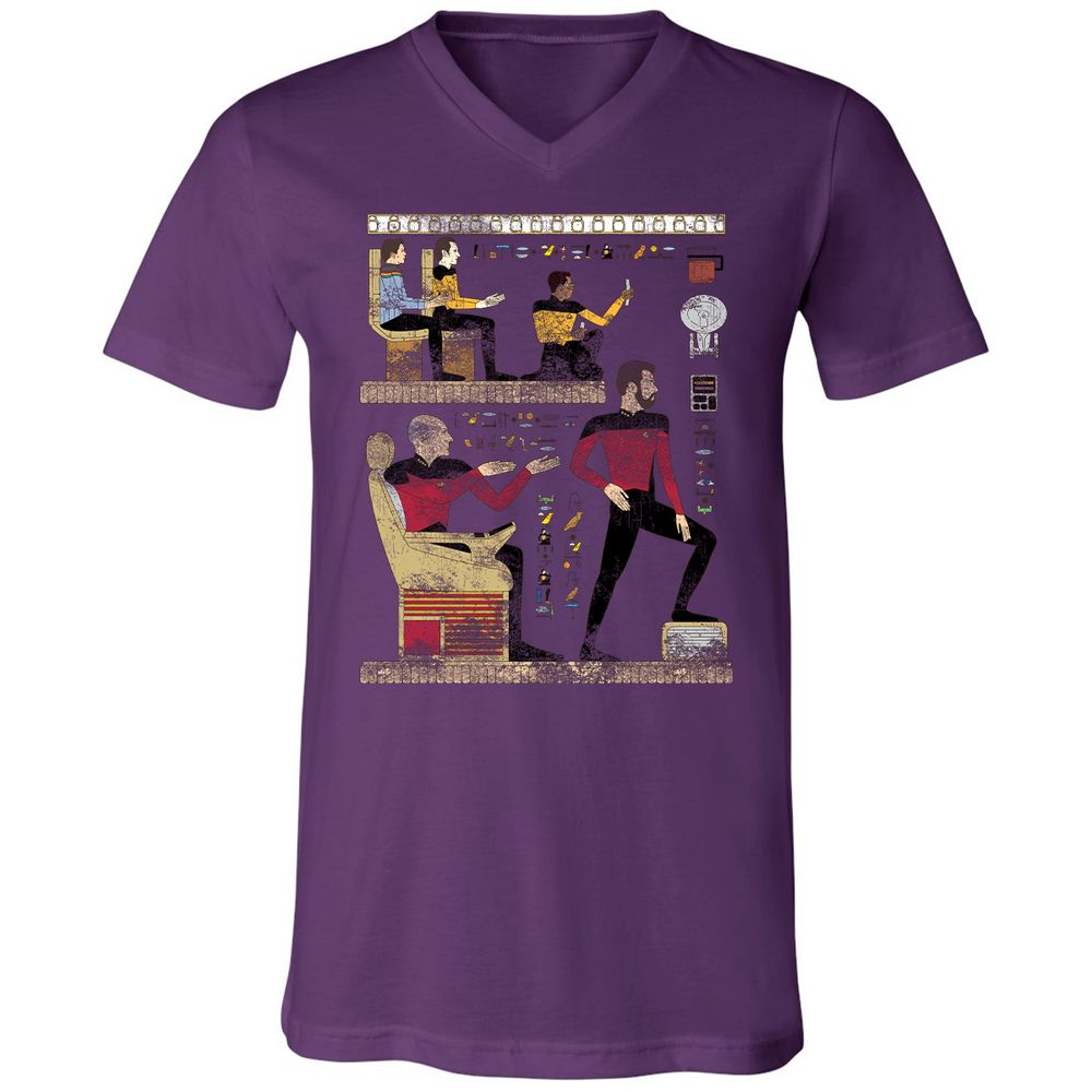 Unisex V-Neck T-Shirt - YCRNV8SV - Team Purple - 2