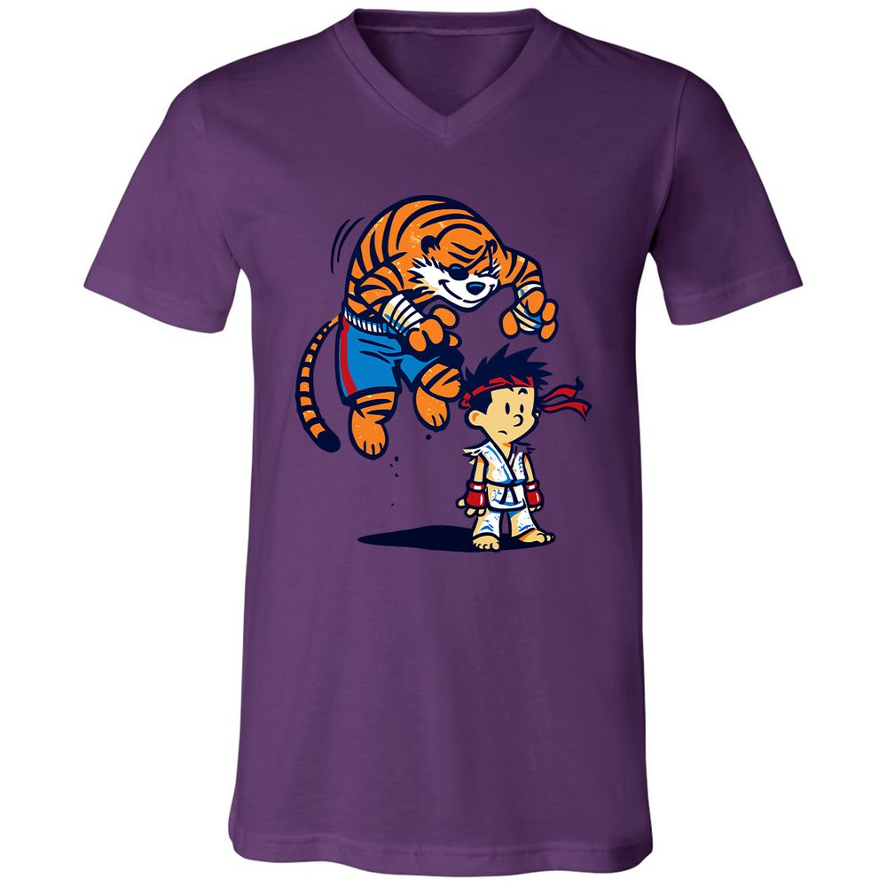 Unisex V-Neck T-Shirt - 673WXYNT - Team Purple - 2