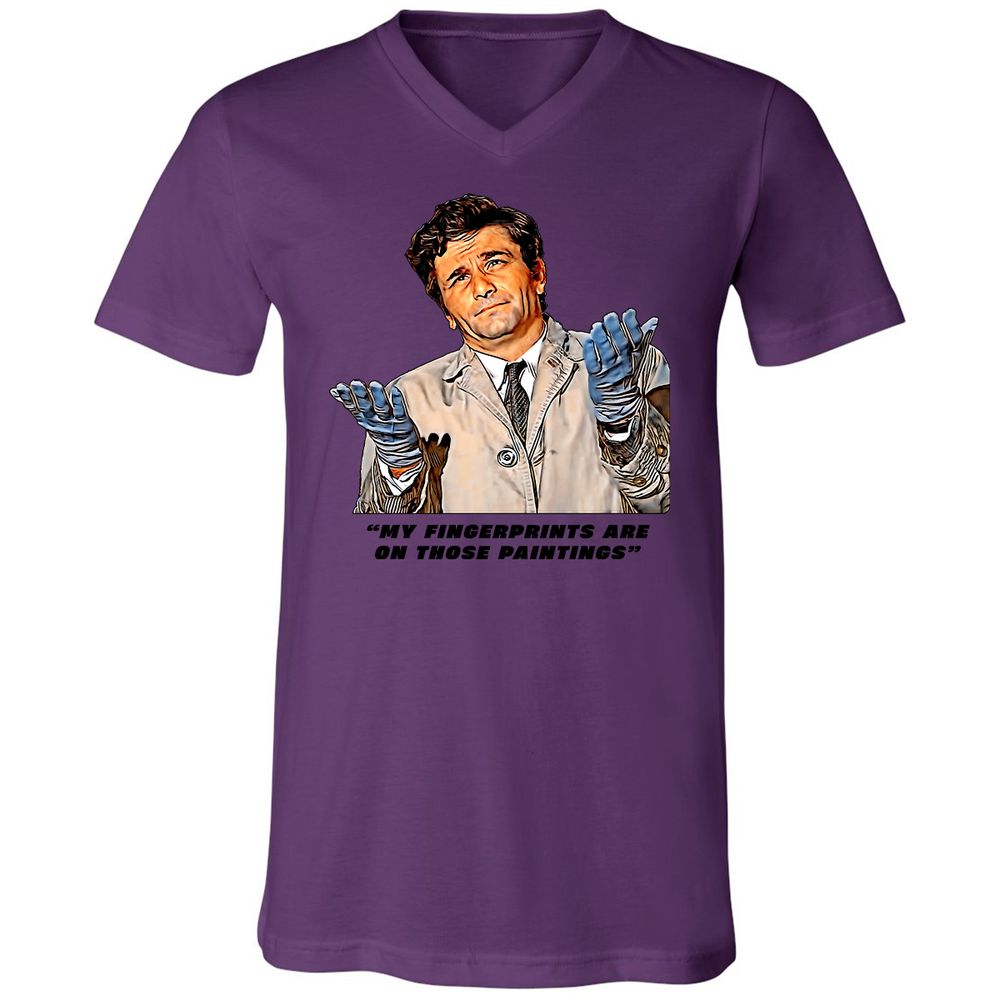 Unisex V-Neck T-Shirt - 3SC8F1JS - Team Purple - 2