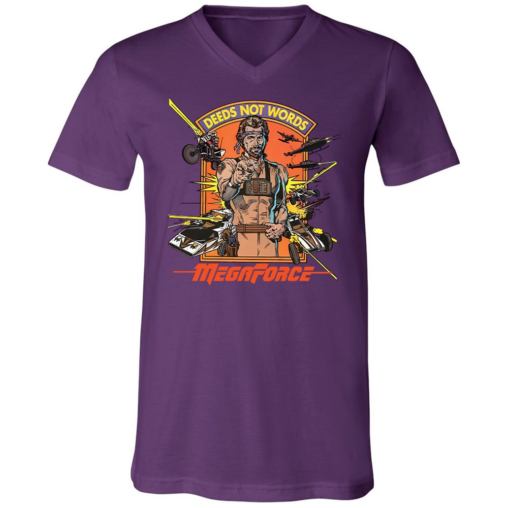 Unisex V-Neck T-Shirt - 5SYHEMW9 - Team Purple - 2