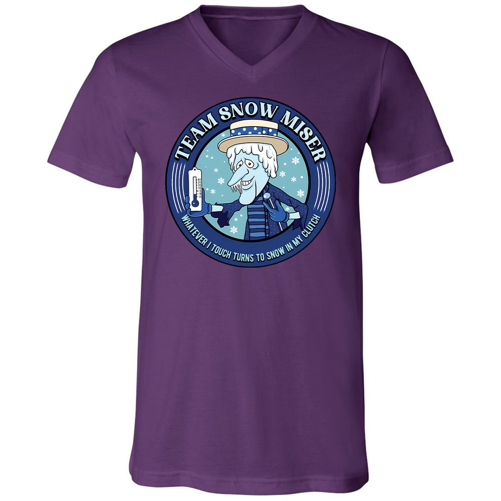 Unisex V-Neck T-Shirt - BW49SU5H - Team Purple - 2