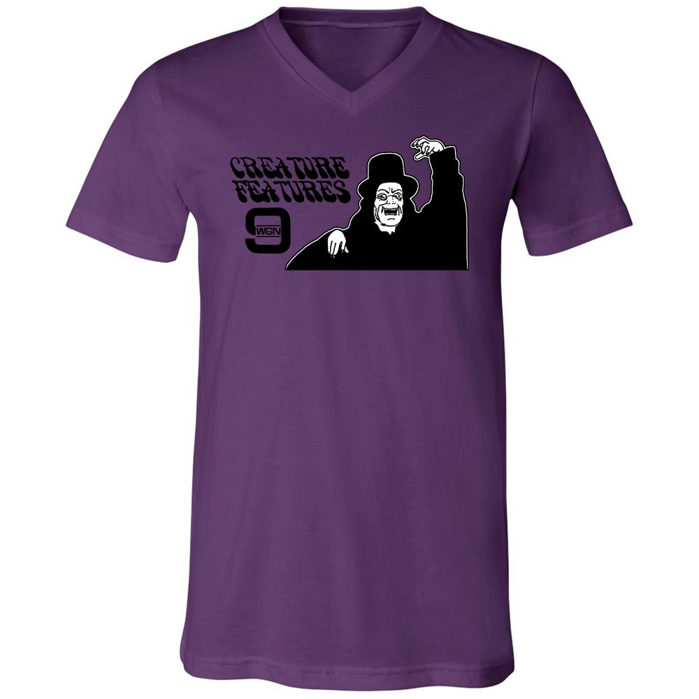Unisex V-Neck T-Shirt - GYKBTRAL - Team Purple - 2