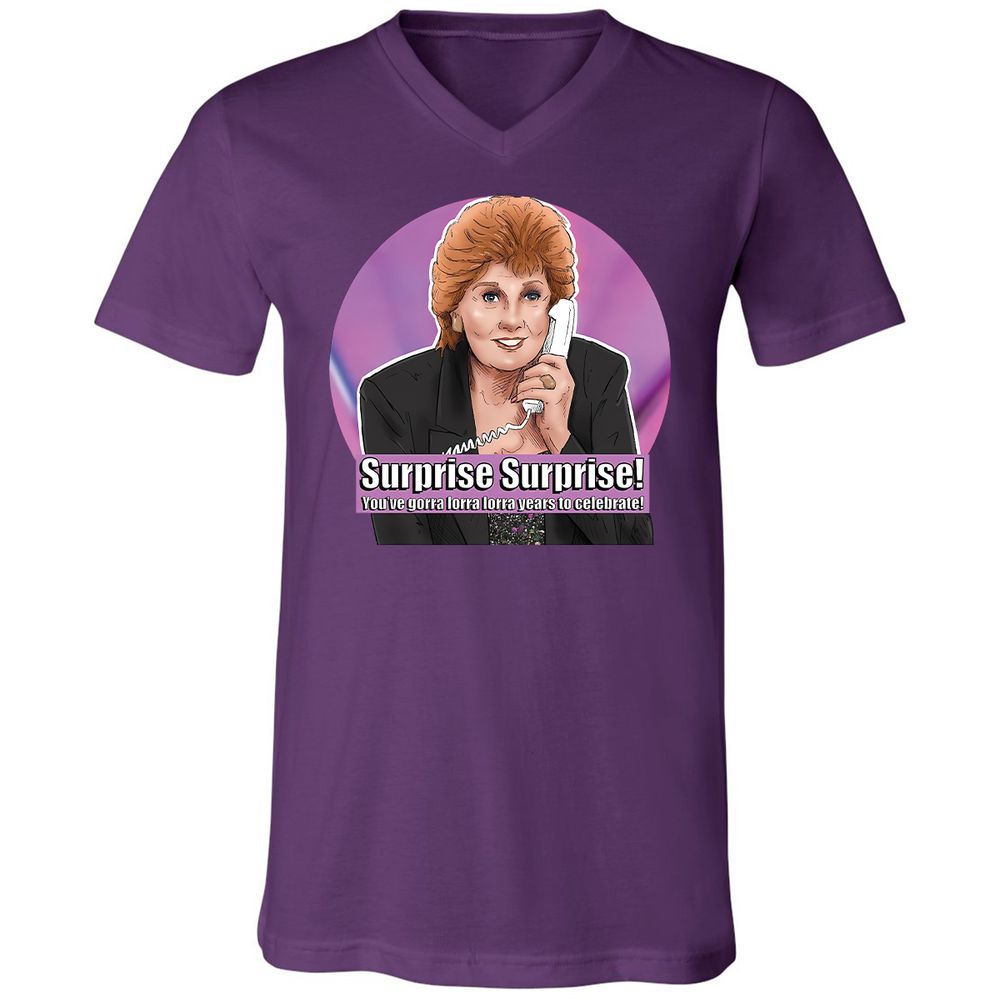 Unisex V-Neck T-Shirt - VWSW1N7V - Team Purple - 2