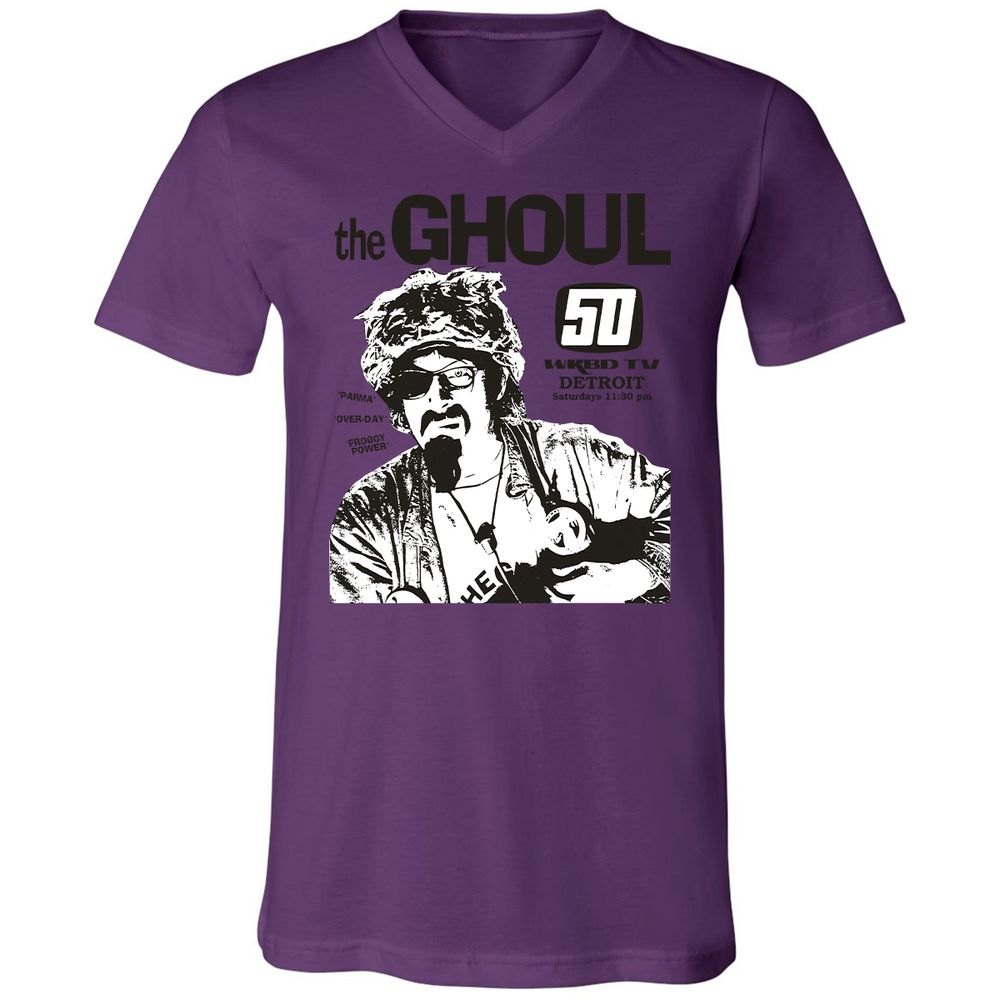 Unisex V-Neck T-Shirt - GSB3RW4P - Team Purple - 2
