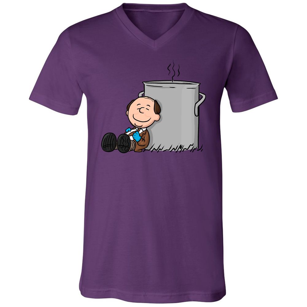 Unisex V-Neck T-Shirt - VDQA34A8 - Team Purple - 2