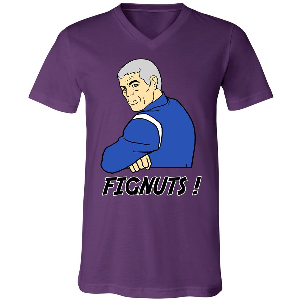 Unisex V-Neck T-Shirt - NJ93AZWP - Team Purple - 2