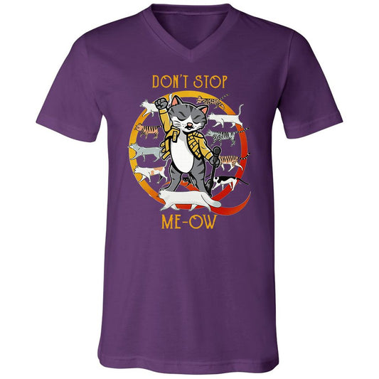 Unisex V-Neck T-Shirt - D9F2W2D2 - Team Purple - 2