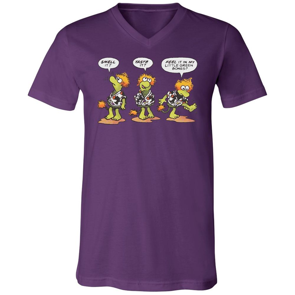 Unisex V-Neck T-Shirt - F17QFVST - Team Purple - 2