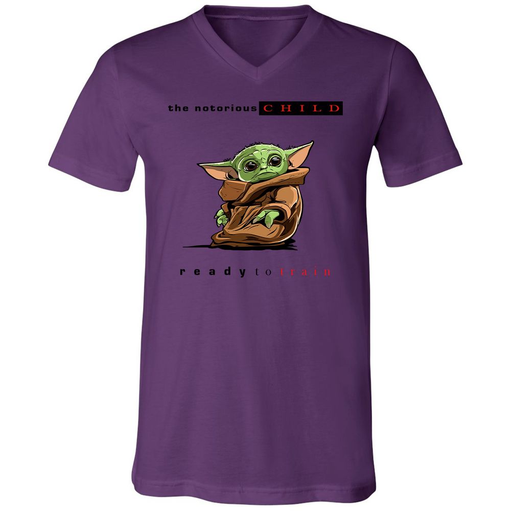 Unisex V-Neck T-Shirt - KDZYNARP - Team Purple - 2