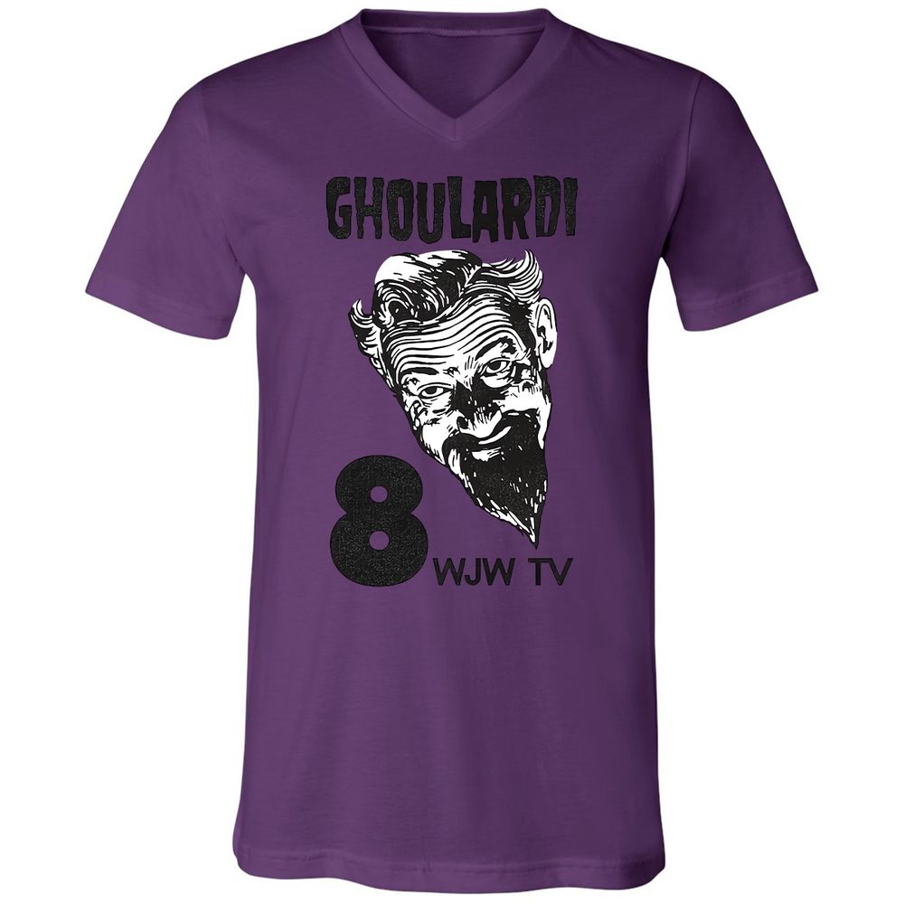 Unisex V-Neck T-Shirt - ZBNFZK6S - Team Purple - 2