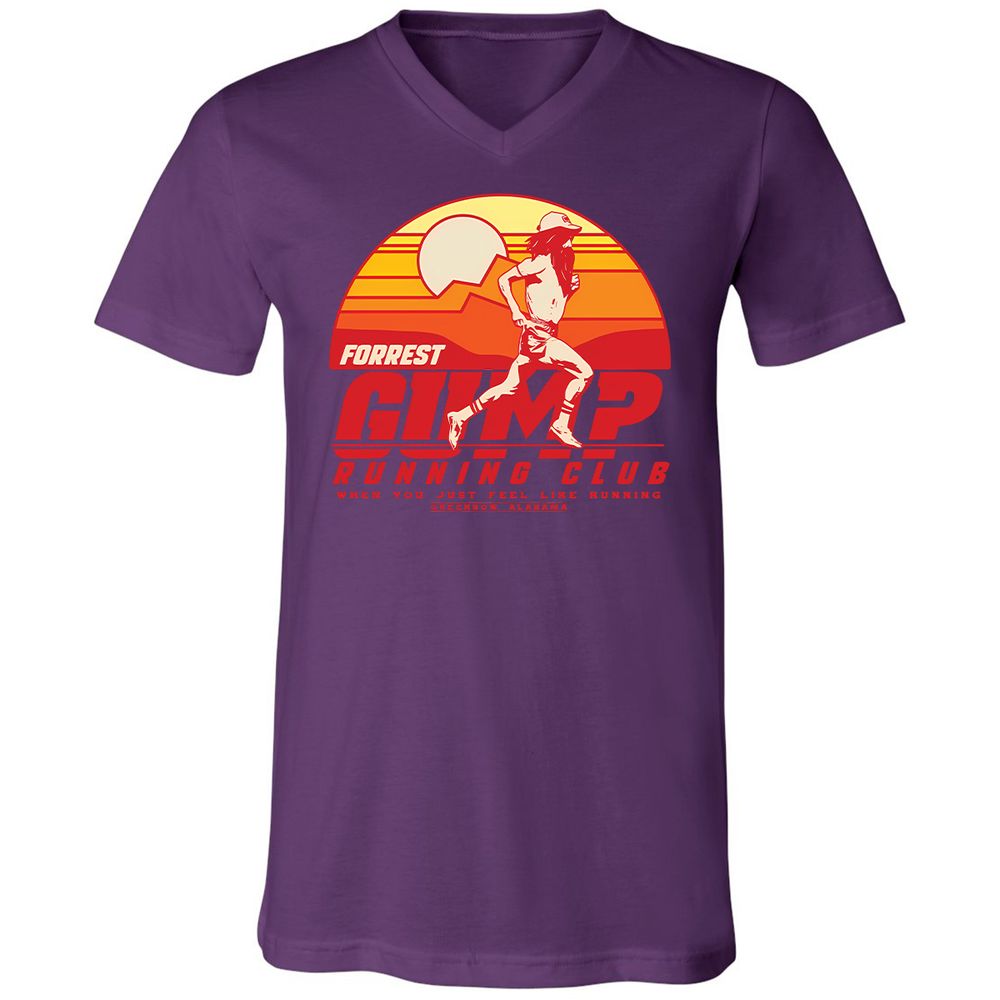 Unisex V-Neck T-Shirt - T2YRF1JK - Team Purple - 2