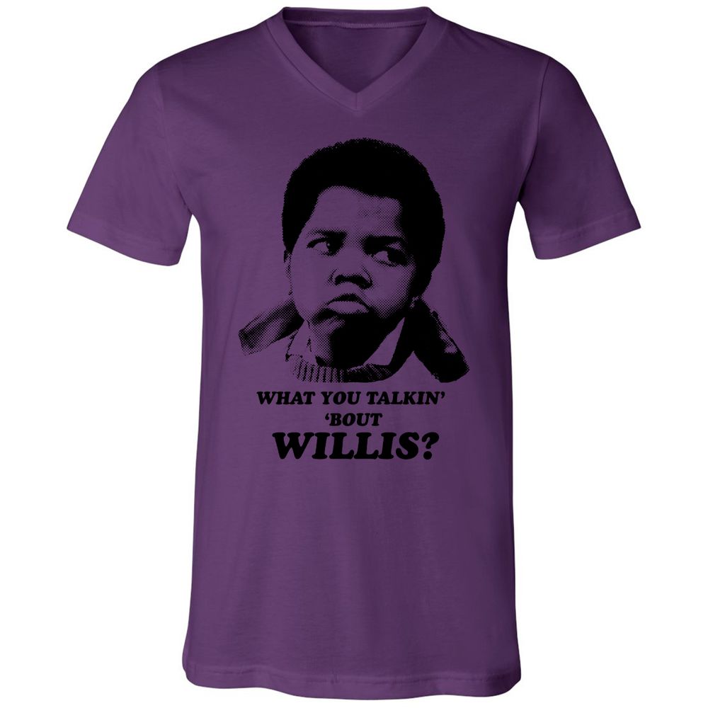 Unisex V-Neck T-Shirt - HBZPM3XF - Team Purple - 2