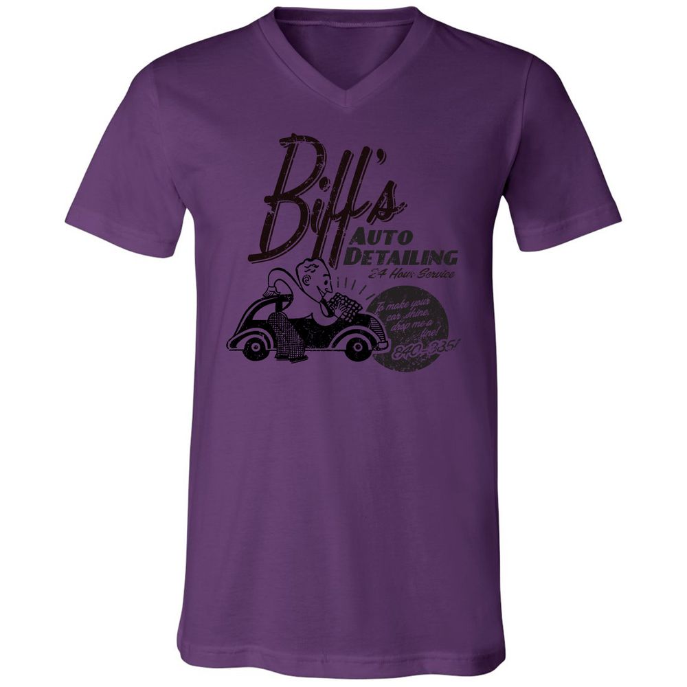 Unisex V-Neck T-Shirt - AHY7LPA8 - Team Purple - 2