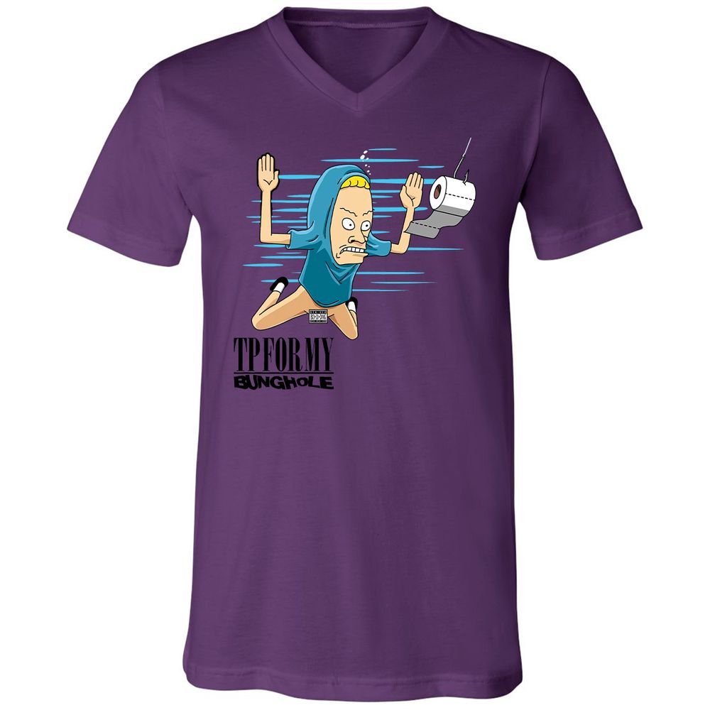 Unisex V-Neck T-Shirt - Q8L2NYLT - Team Purple - 2