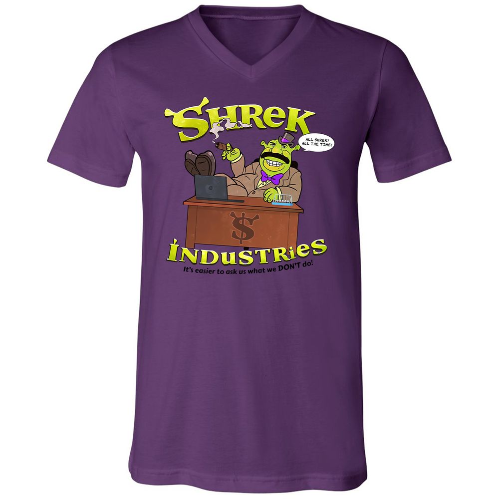 Unisex V-Neck T-Shirt - 69LWB4FM - Team Purple - 2