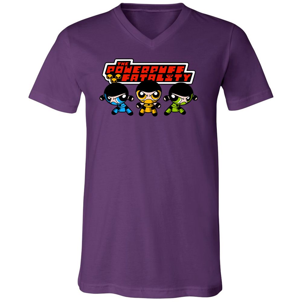 Unisex V-Neck T-Shirt - 3XM66BWP - Team Purple - 2