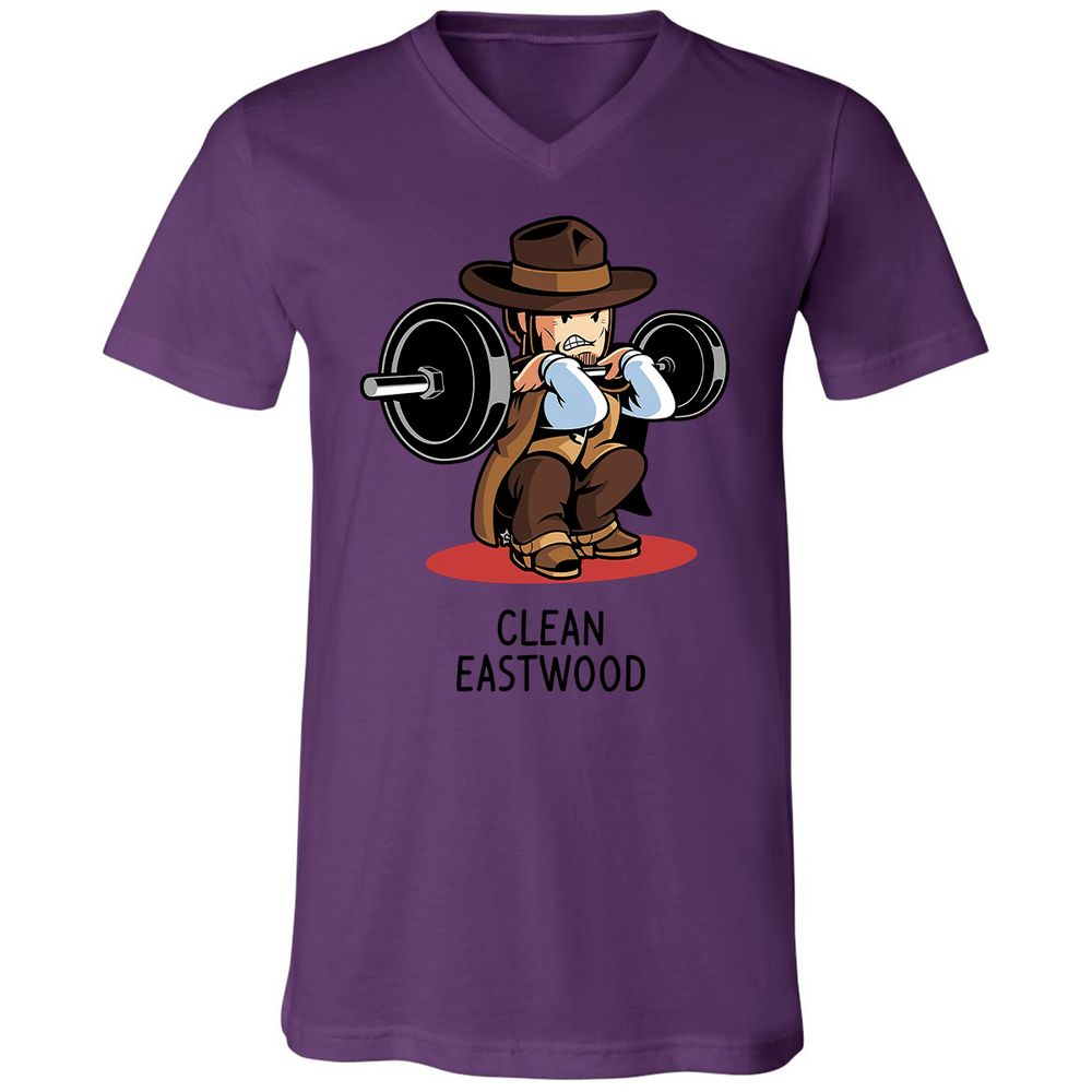 Unisex V-Neck T-Shirt - DHHGKE27 - Team Purple - 2