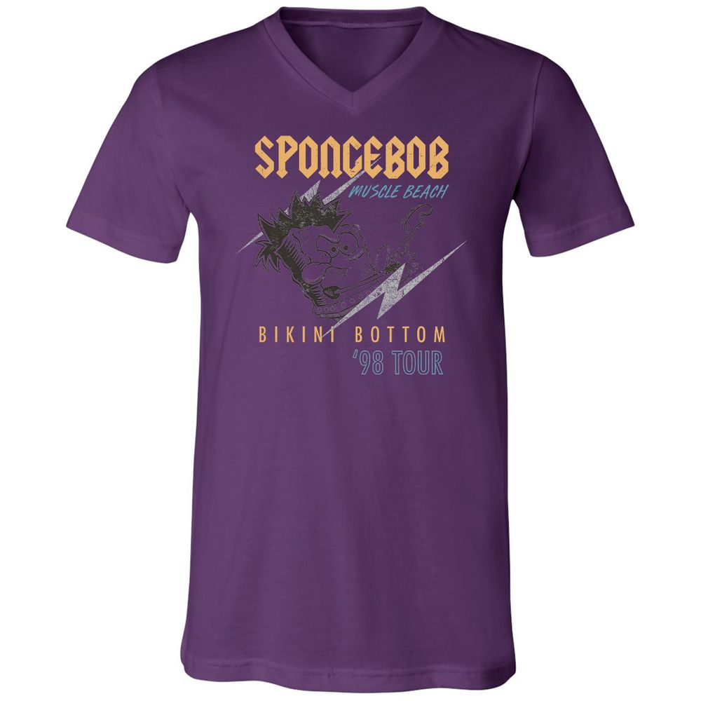 Unisex V-Neck T-Shirt - GYZG71T2 - Team Purple - 2