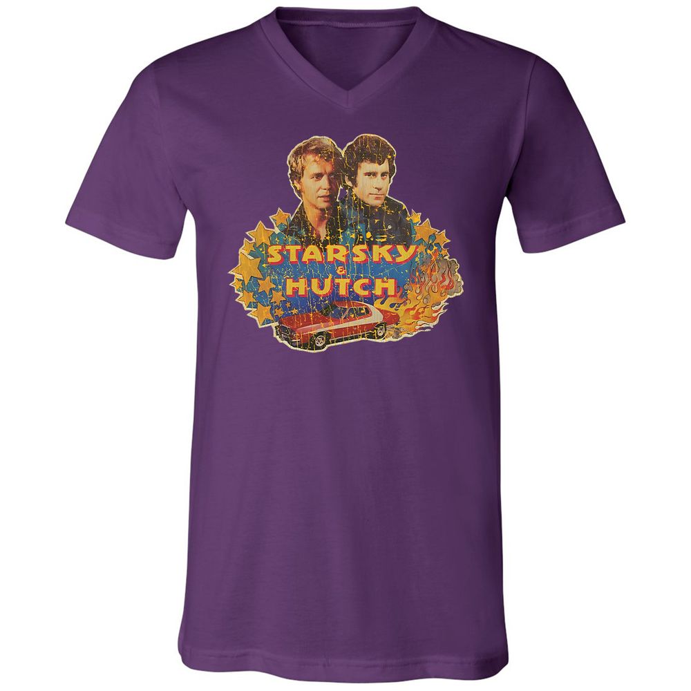 Unisex V-Neck T-Shirt - ZNB8SQLQ - Team Purple - 2
