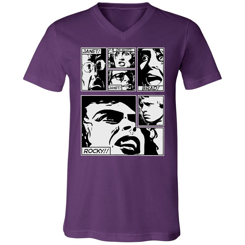 Unisex V-Neck T-Shirt - SRY4GM6B - Team Purple - 2