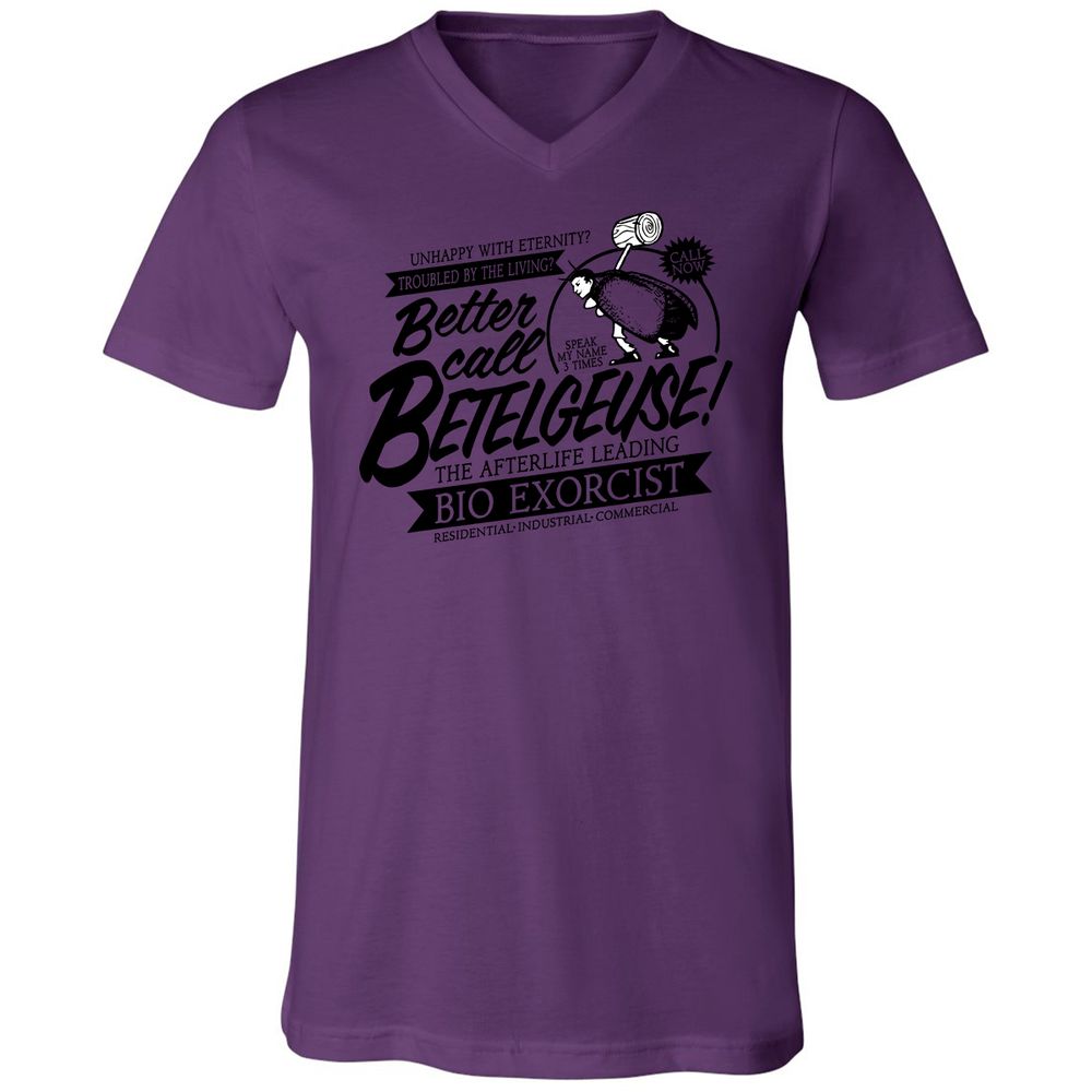 Unisex V-Neck T-Shirt - FLCZR5Z3 - Team Purple - 2