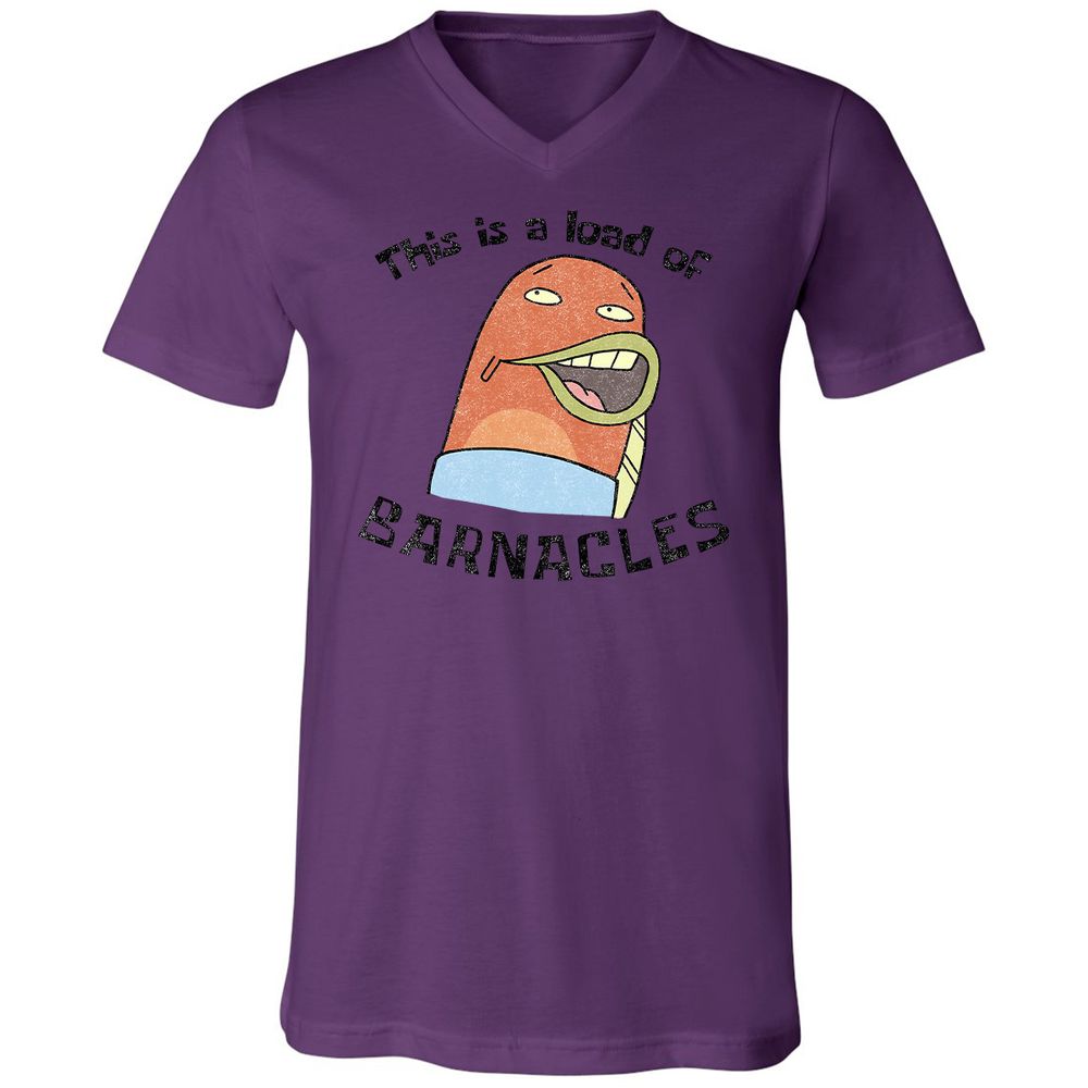 Unisex V-Neck T-Shirt - JJVUQG65 - Team Purple - 2