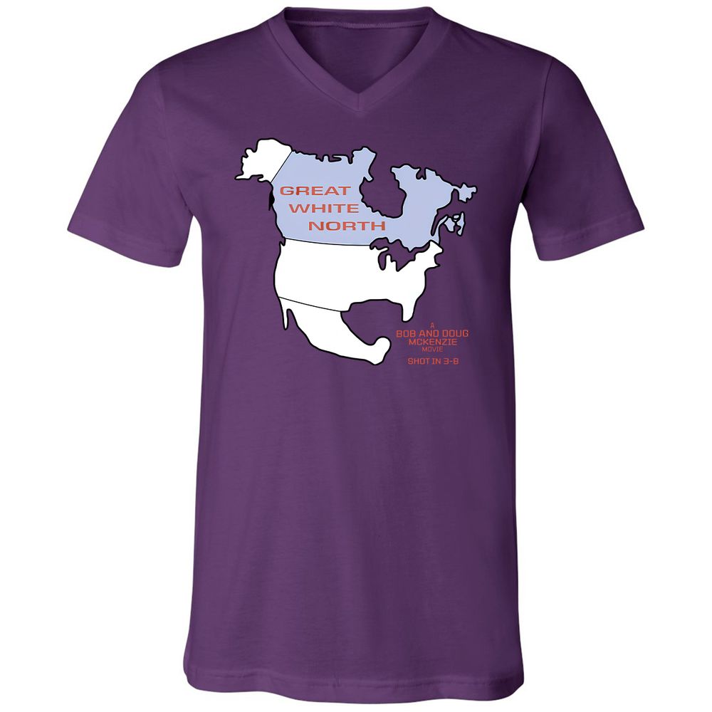 Unisex V-Neck T-Shirt - YKZCEXM5 - Team Purple - 2
