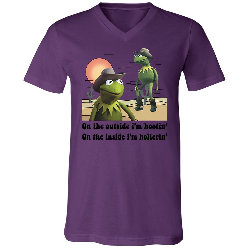 Unisex V-Neck T-Shirt - T7MH351G - Team Purple - 2