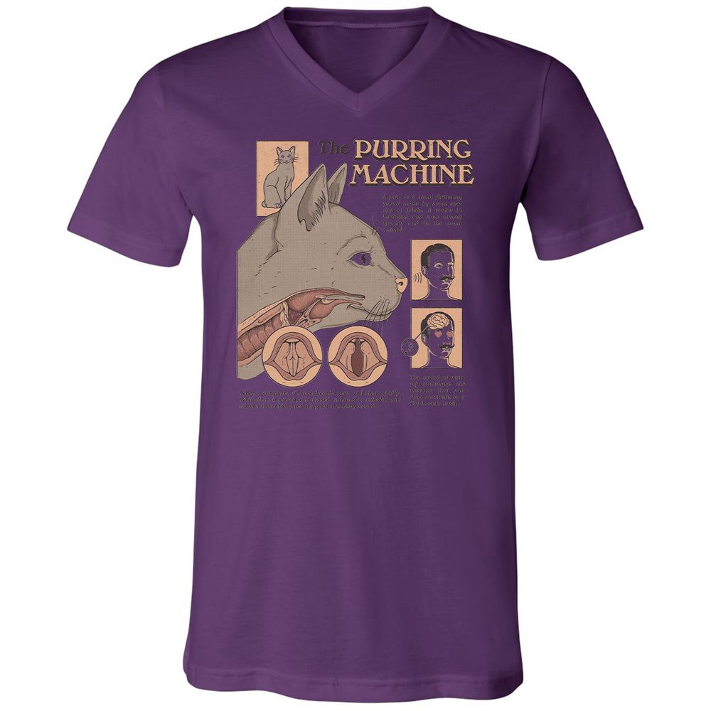 Unisex V-Neck T-Shirt - DJ8JTFLH - Team Purple - 2