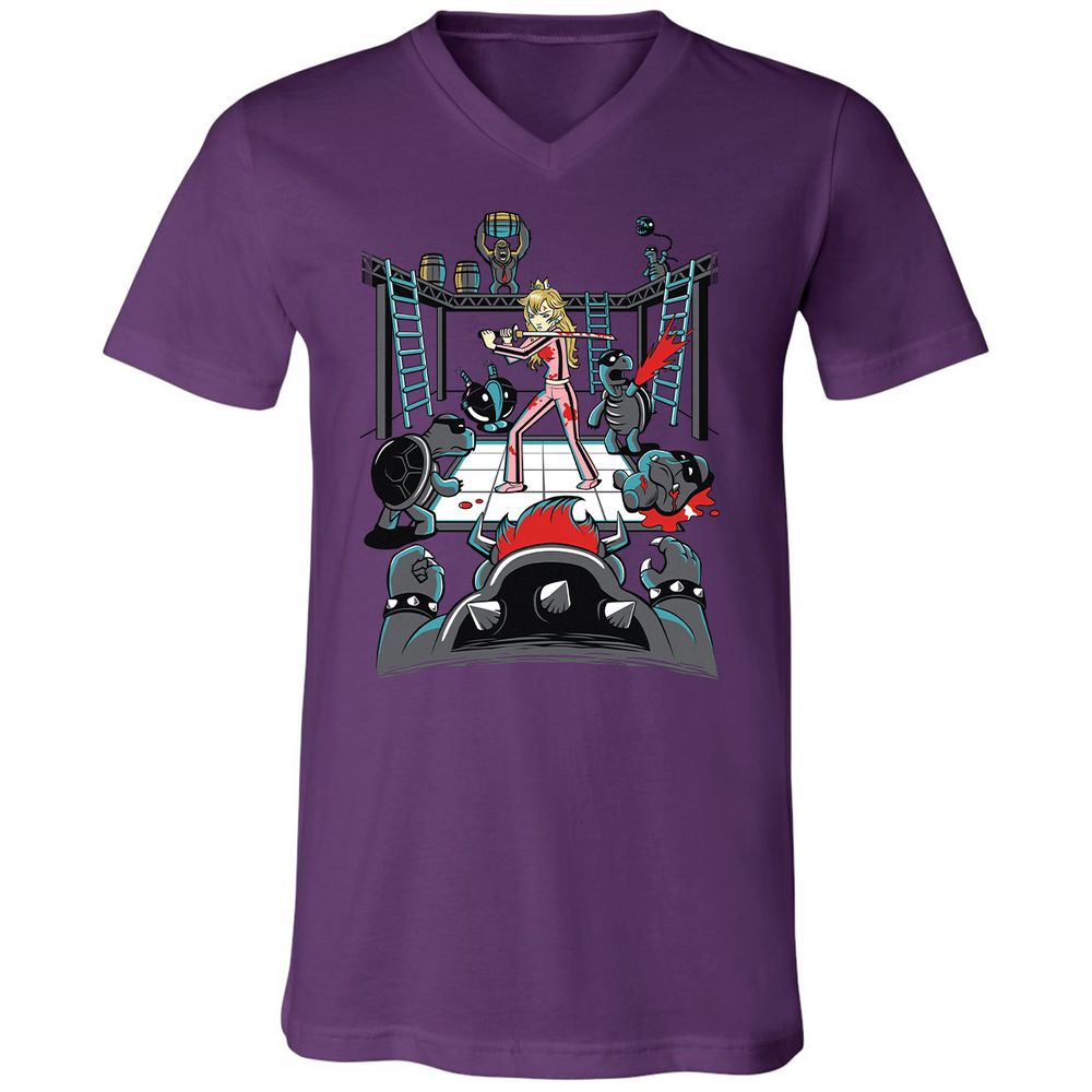 Unisex V-Neck T-Shirt - WM8U2SKJ - Team Purple - 2