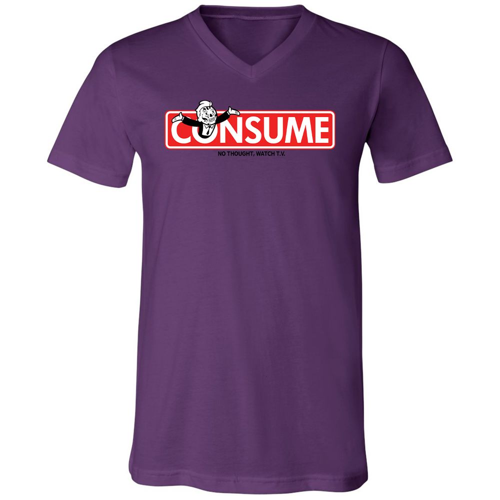 Unisex V-Neck T-Shirt - SVYWPQ1G - Team Purple - 2