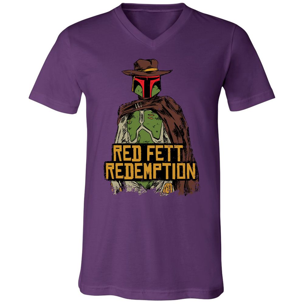 Unisex V-Neck T-Shirt - RLMBLBT8 - Team Purple - 2