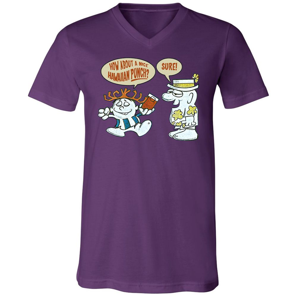 Unisex V-Neck T-Shirt - 1EMZ4HRK - Team Purple - 2