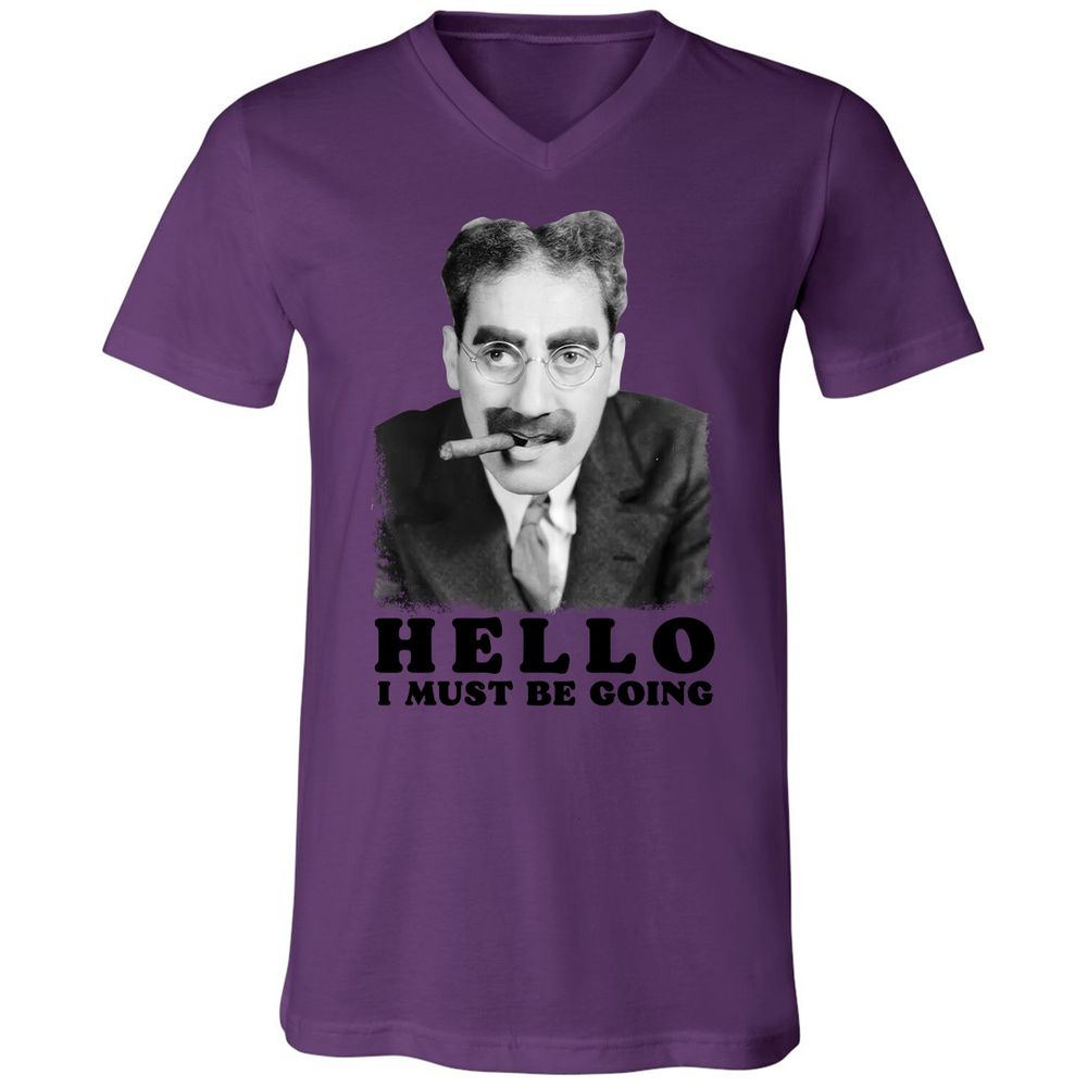 Unisex V-Neck T-Shirt - TAF9SU3S - Team Purple - 2