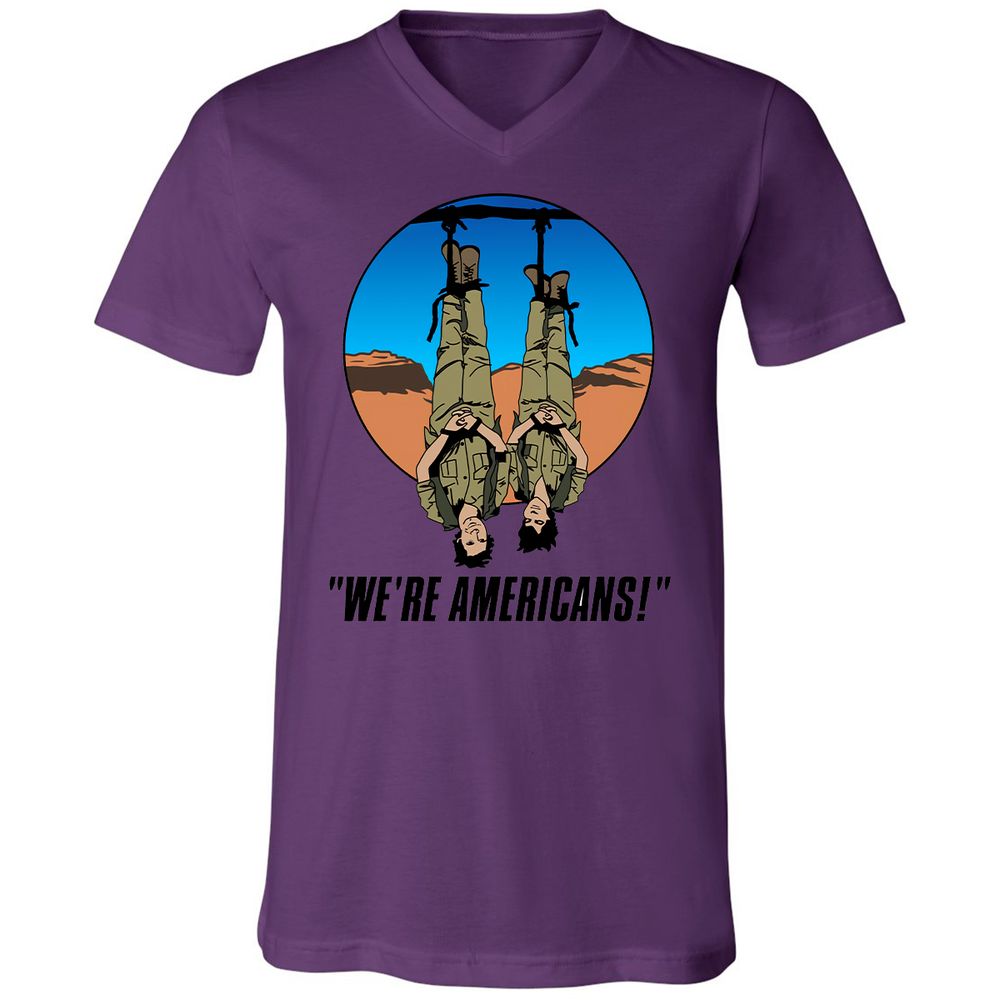 Unisex V-Neck T-Shirt - XPW1GD1X - Team Purple - 2