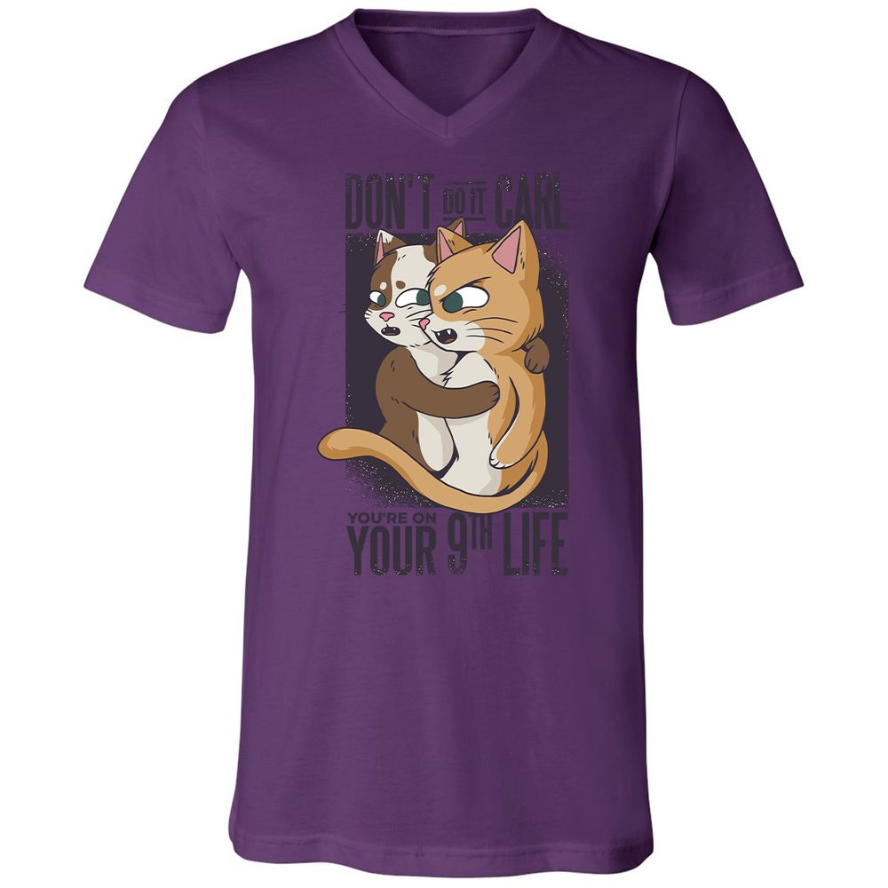 Unisex V-Neck T-Shirt - 3AKDQA6D - Team Purple - 2