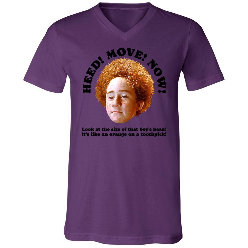 Unisex V-Neck T-Shirt - XS3AJJ47 - Team Purple - 2