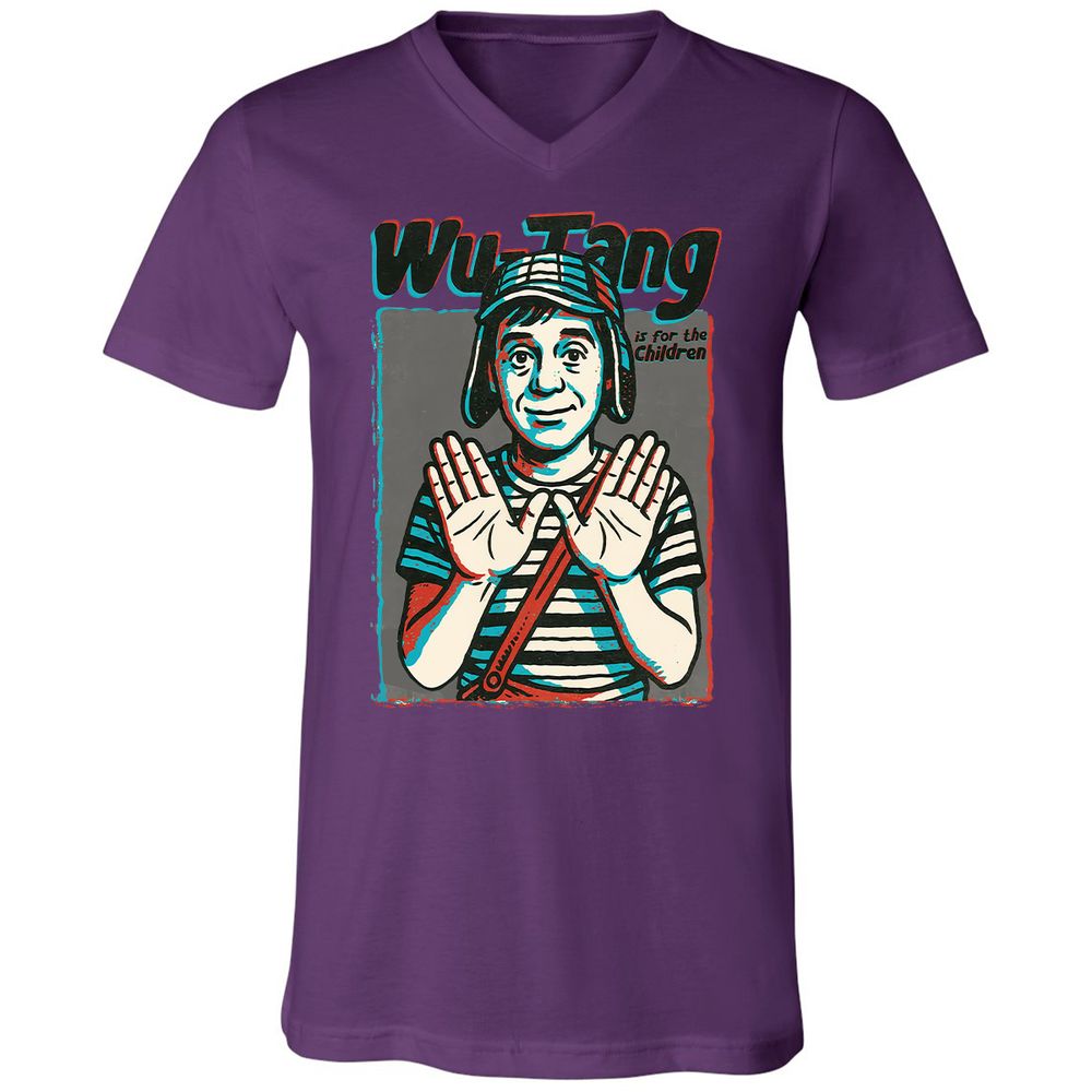 Unisex V-Neck T-Shirt - RCRFVV29 - Team Purple - 2